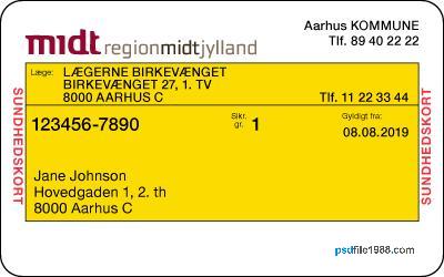 Denmark Medical Card